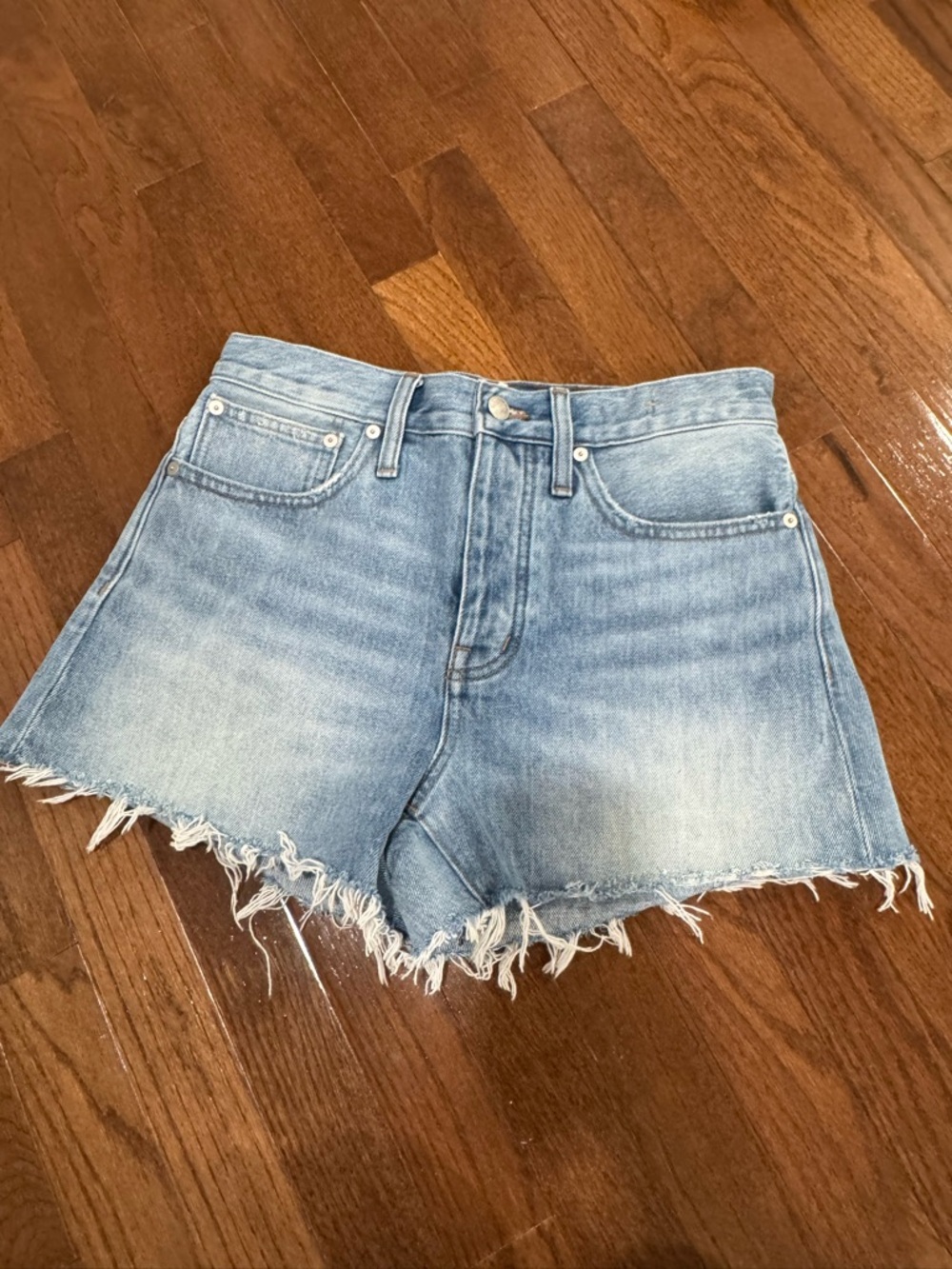 Madewell Light Wash Relaxed Denim Shorts